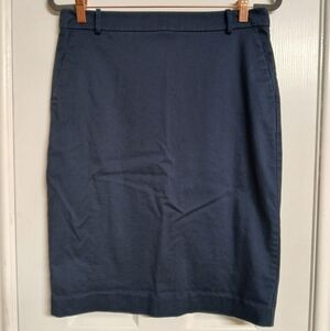 J. CREW Dark Blue Pencil Skirt - Size 10